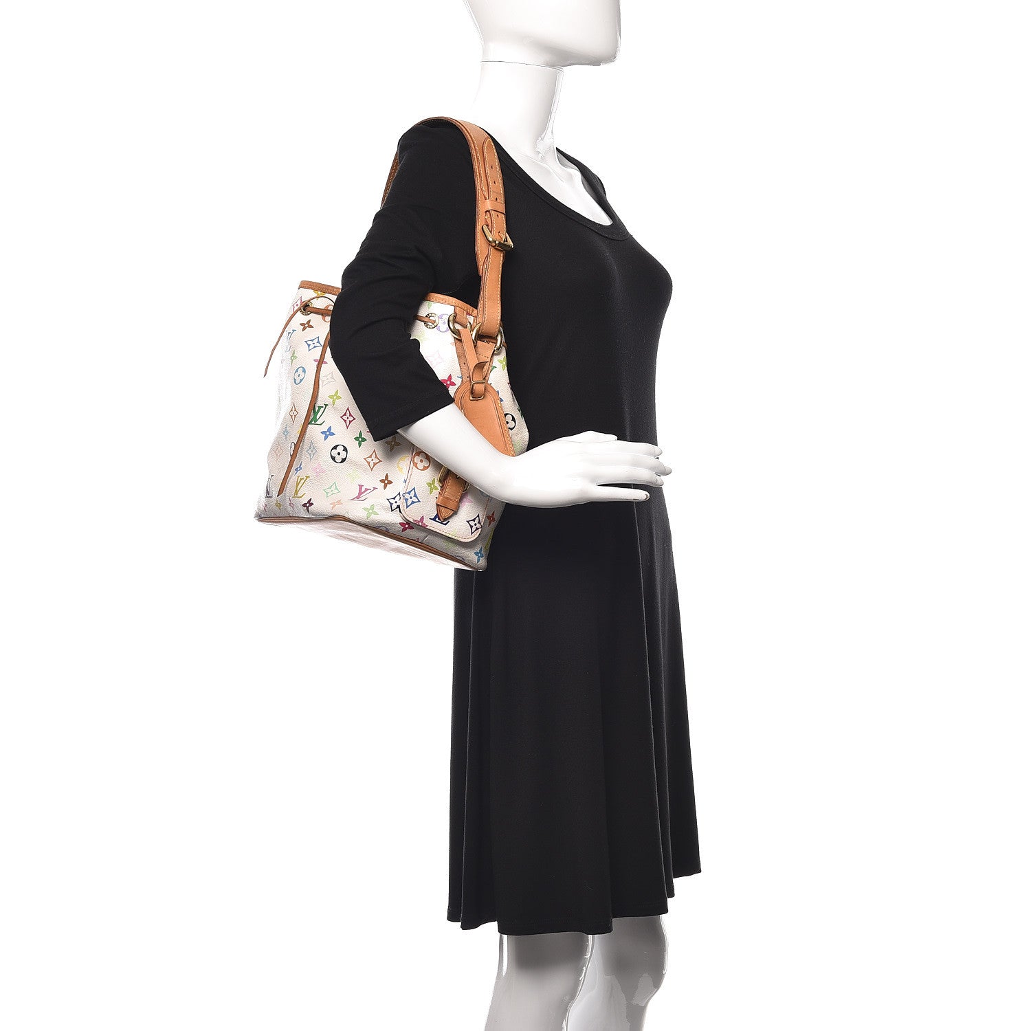 Louis Vuitton Monogram Multicolor Petit Noe White 2 of 14