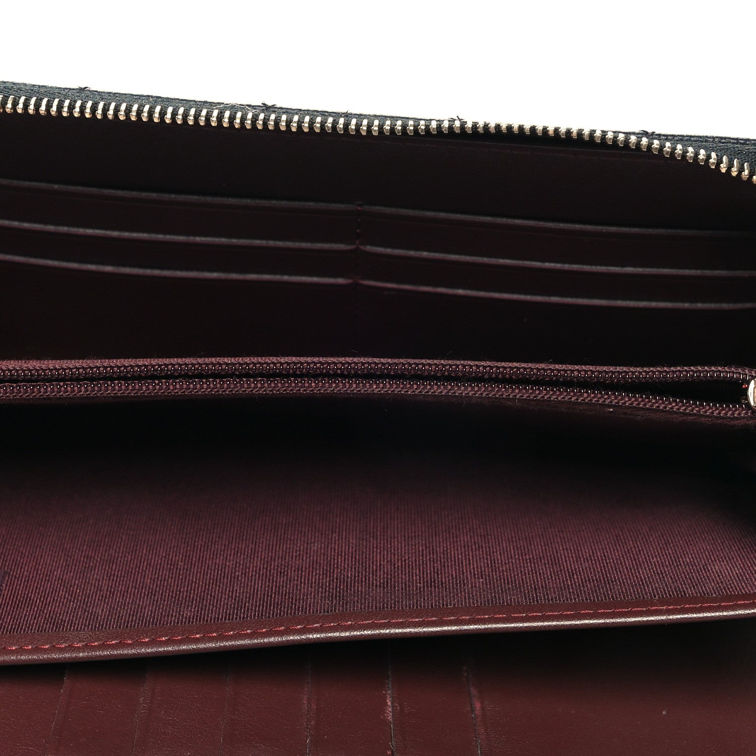 Chanel Caviar Quilted Large Zip Around Organizer Wallet Black 6 of 10