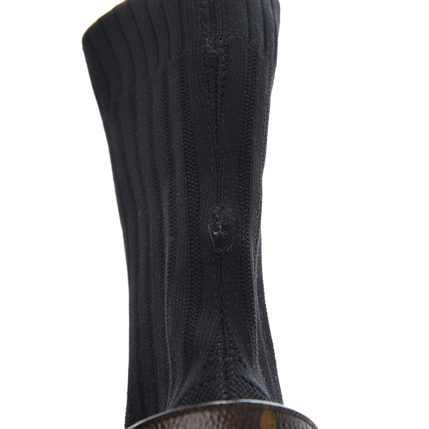Louis Vuitton Monogram Stretch Fabric Silhouette Ankle Boots 35 Black 10 of 13