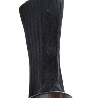 Louis Vuitton Monogram Stretch Fabric Silhouette Ankle Boots 35 Black 10 of 13