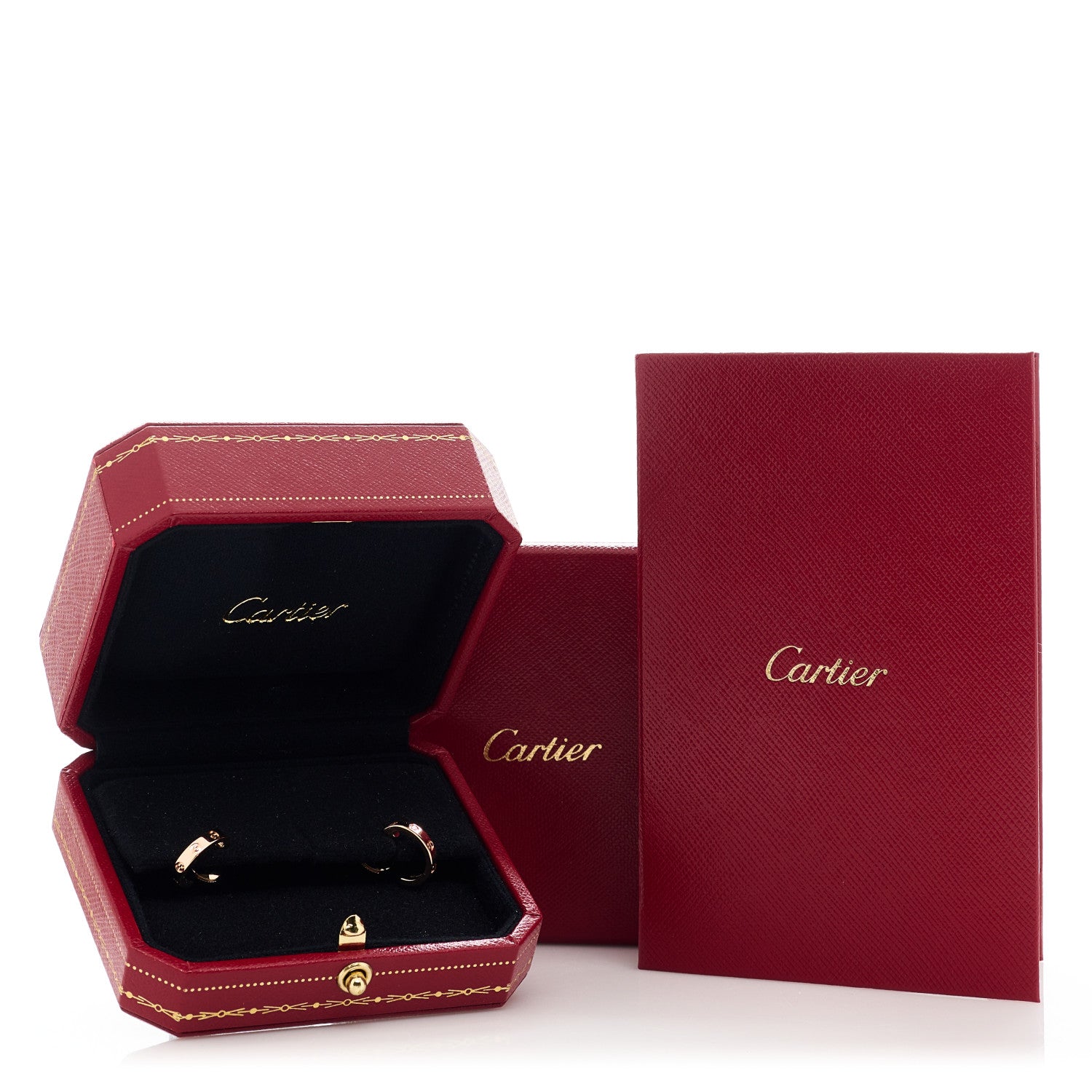 Cartier 18K Pink Gold Small LOVE Hoop Earrings 6 of 6