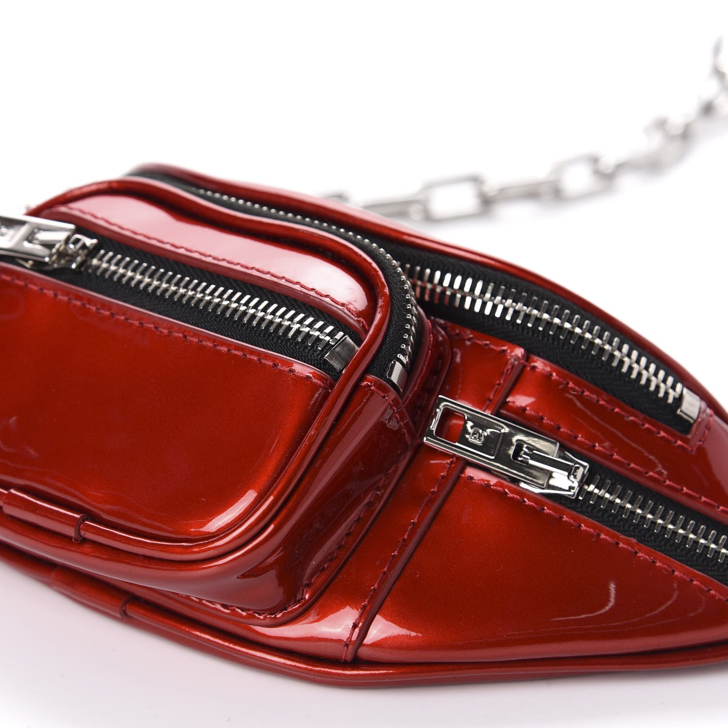 Patent Attica Mini Belt Bag Red