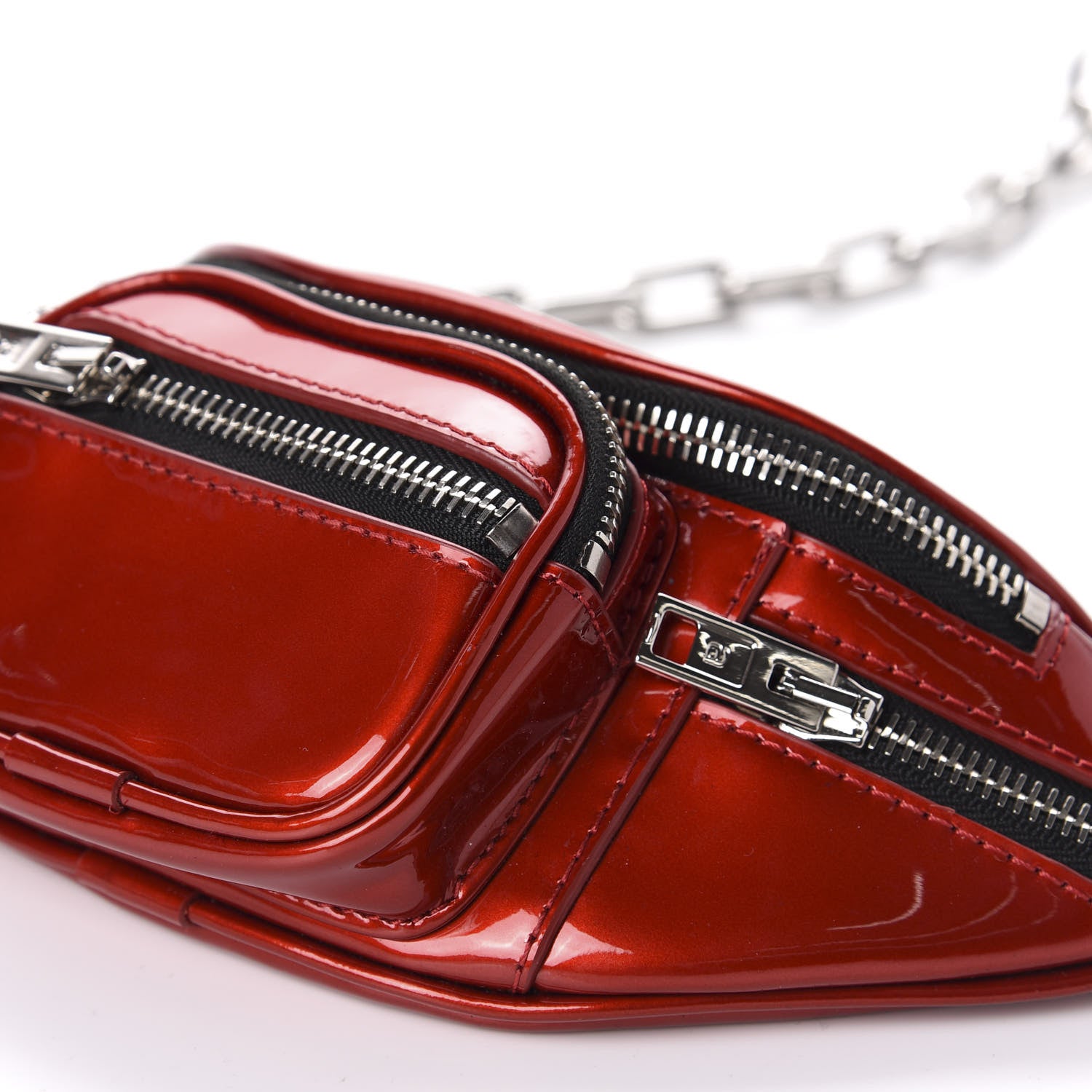 Alexander Wang Patent Attica Mini Belt Bag Red 7 of 10
