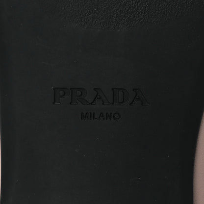 Prada Nappa Triangle Logo Ballerina Flats 37.5 Powder Pink 8 of 13