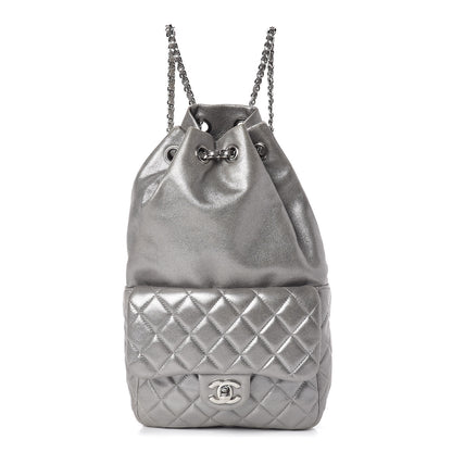 Chanel Metallic Lambskin Quilted Small In Seoul Backpack Silver 1 of 10