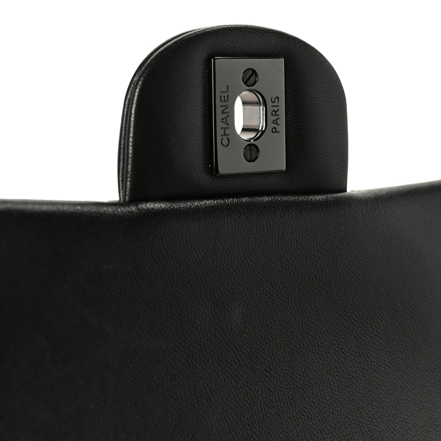 Lambskin Quilted Mini Top Handle Rectangular Flap So Black
