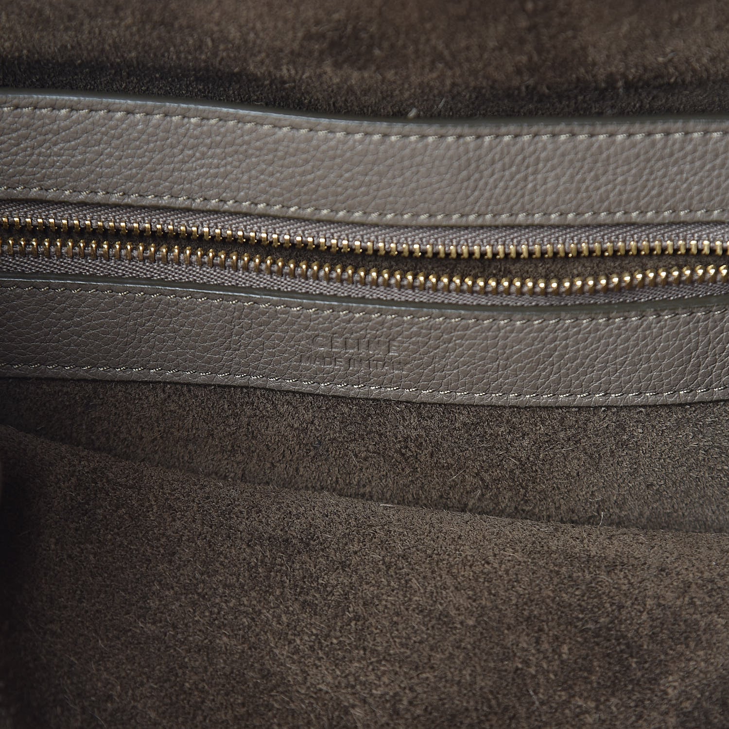 Celine Soft Grained Calfskin Small Belt Cabas Phantom Taupe 7 of 17