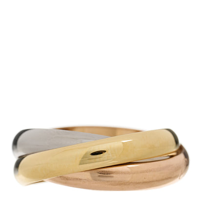 Cartier 18K Pink Yellow White Gold Classic Trinity Ring 55 7.25 3 of 8