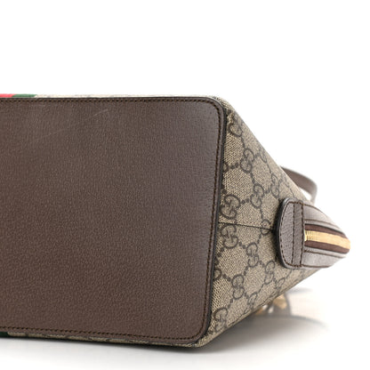 Gucci GG Supreme Monogram Web Medium Ophidia Top Handle Dome Bag Brown 10 of 13