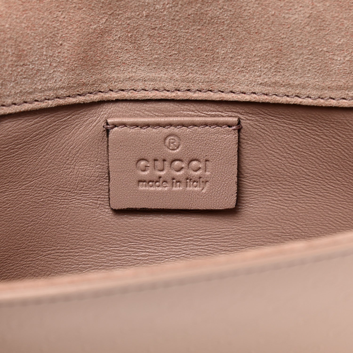 Gucci Patent Microguccissima Small Broadway Clutch Dark Cipria 6 of 7