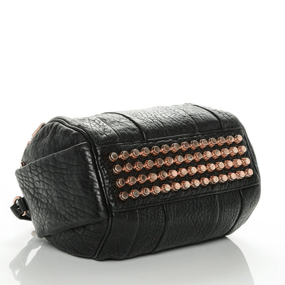 Alexander Wang Pebbled Lambskin Rockie Black Rose Gold Hardware 4 of 18