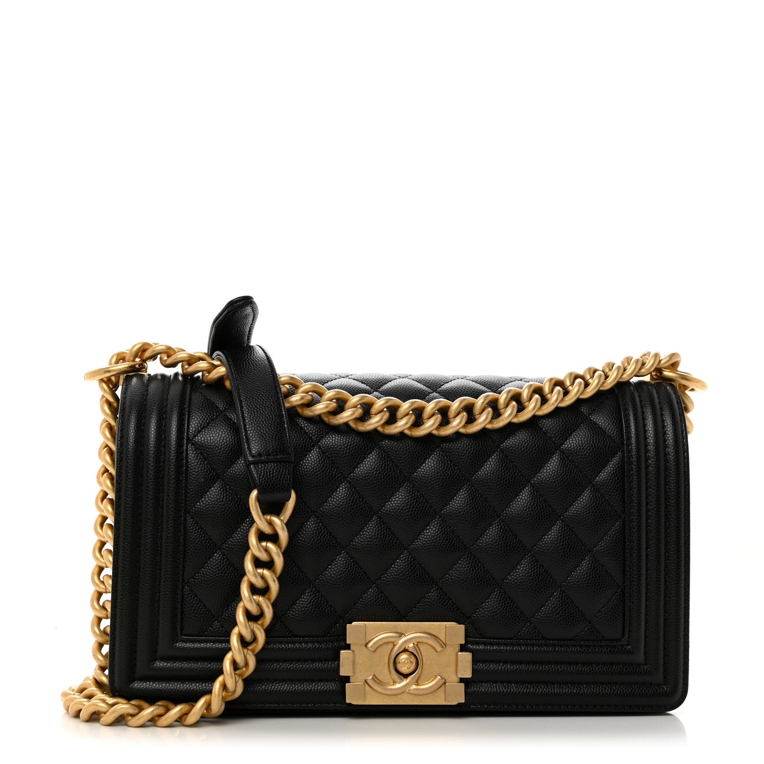 Chanel Caviar Quilted Medium Boy Flap Black 1 of 11