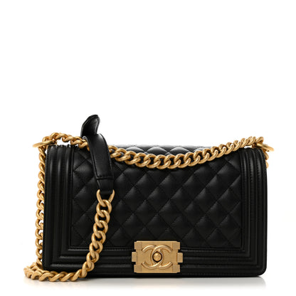 Chanel Caviar Quilted Medium Boy Flap Black 1 of 11