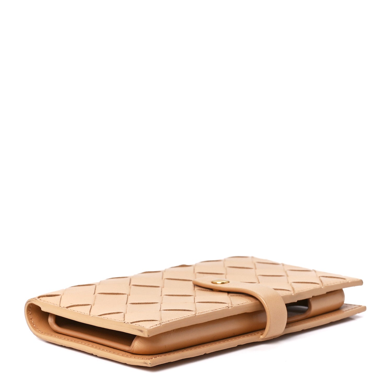 Bottega Veneta Nappa Intrecciato Crossbody Phone Holder Sand 10 of 12