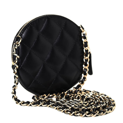 Chanel Lambskin Mini Camellia Bouquet Clutch With Chain Black 2 of 4