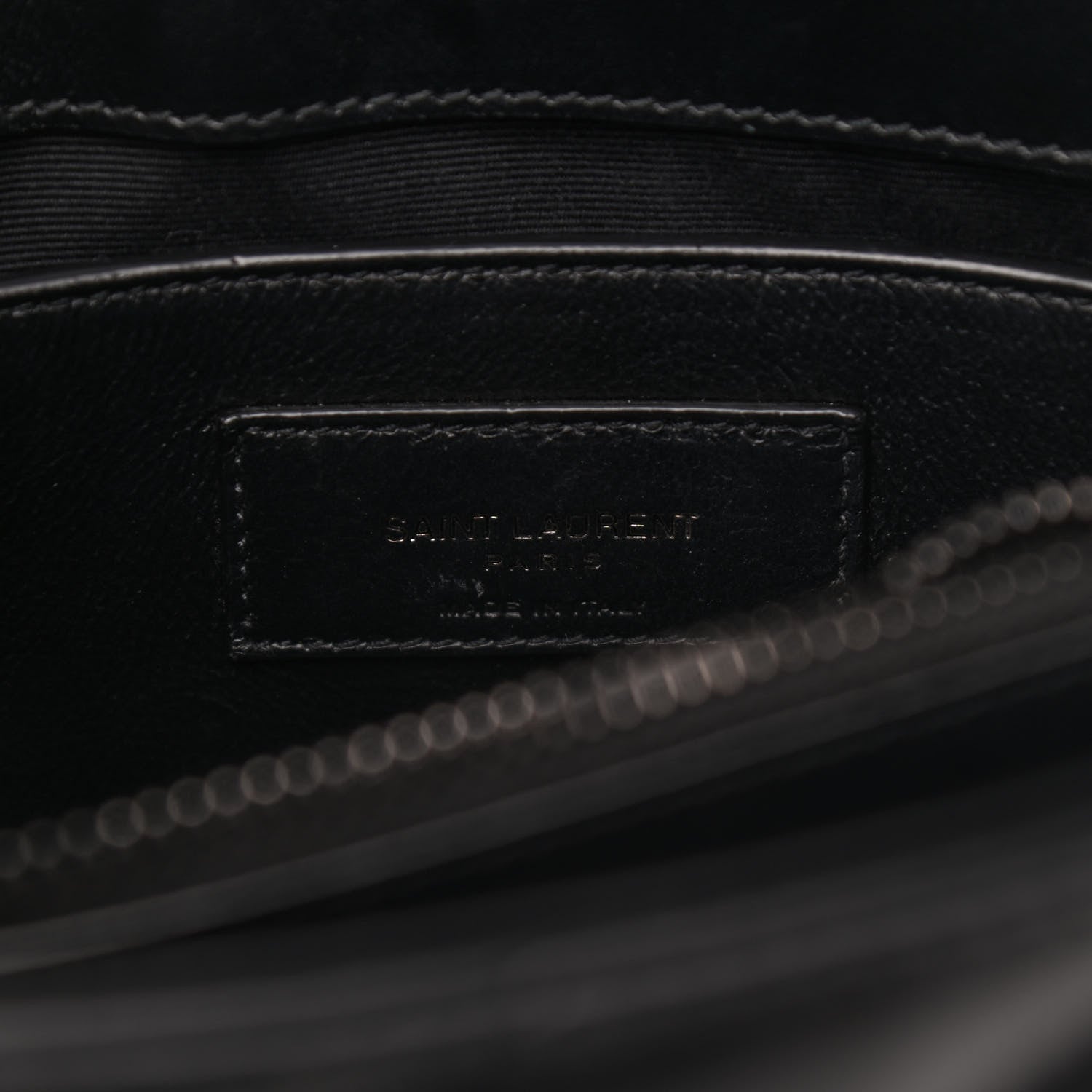 Saint Laurent Calfskin Y Quilted Monogram Small Loulou Chain Satchel Black 6 of 10