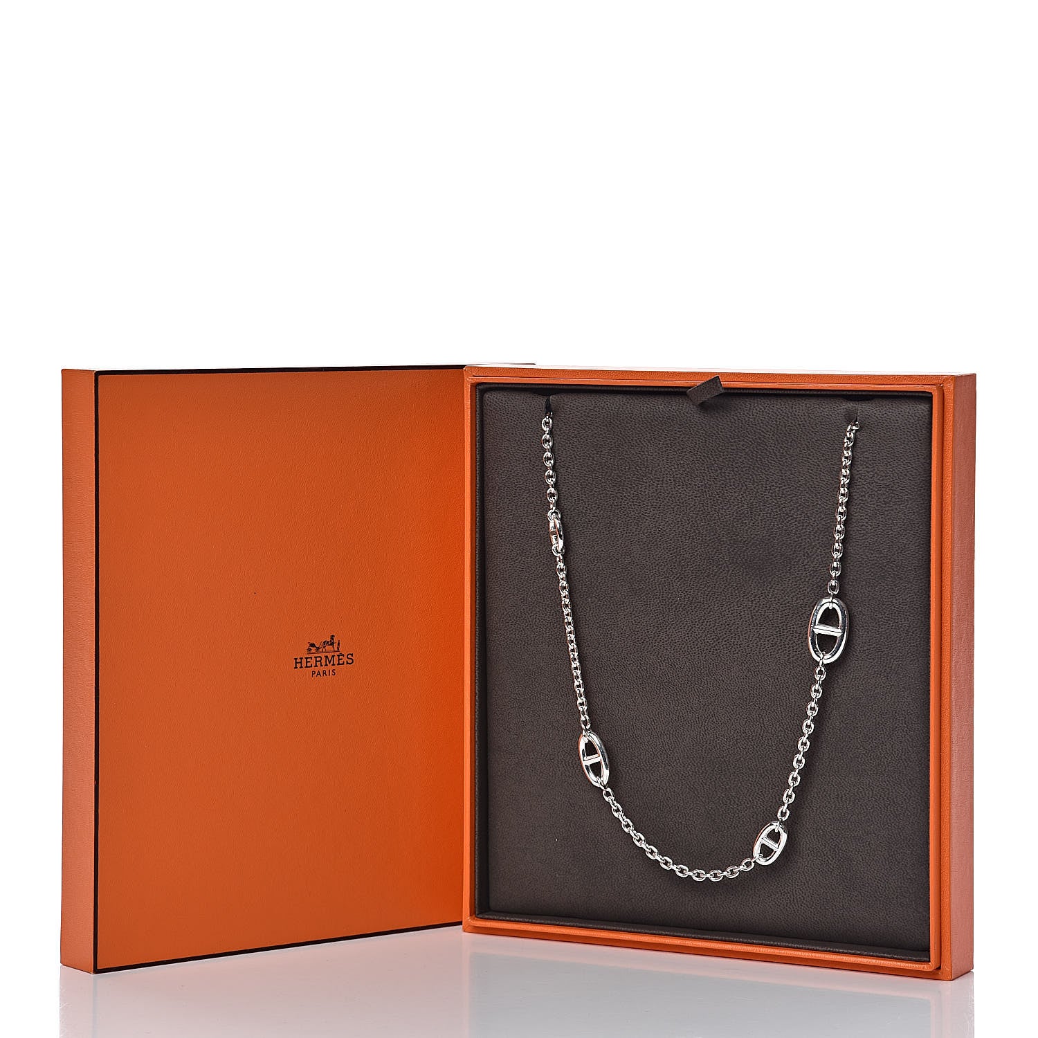 Hermes Sterling Silver Farandole Necklace 120 7 of 7