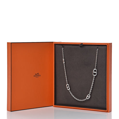 Hermes Sterling Silver Farandole Necklace 120 7 of 7