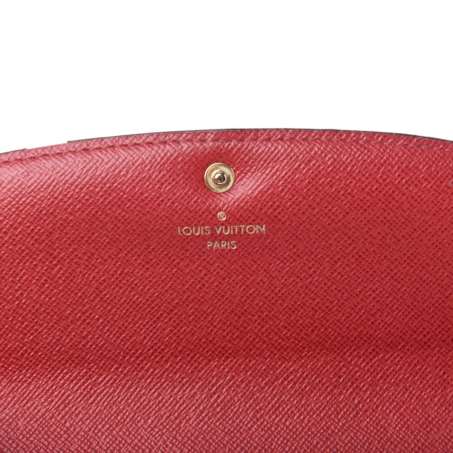 Damier Ebene Emilie Wallet Red