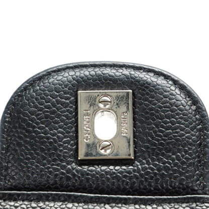 Chanel Caviar Quilted Jumbo Single Flap Black 5 of 9