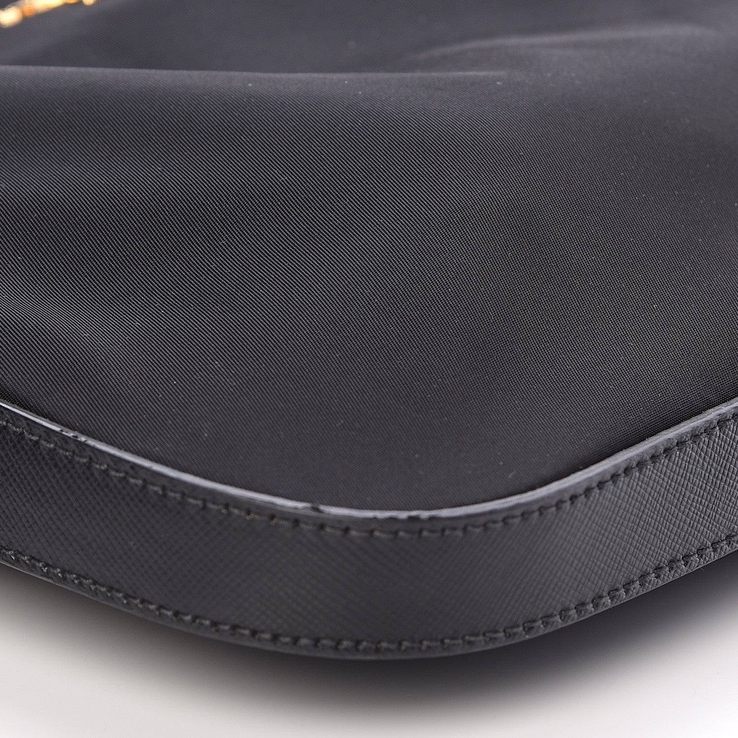 Prada Tessuto Nylon Saffiano Vela Crossbody Bag Black 8 of 9