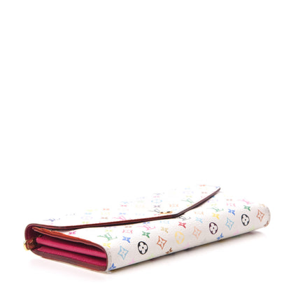 Louis Vuitton Monogram Multicolor Sarah Wallet NM White Eglantine 4 of 6