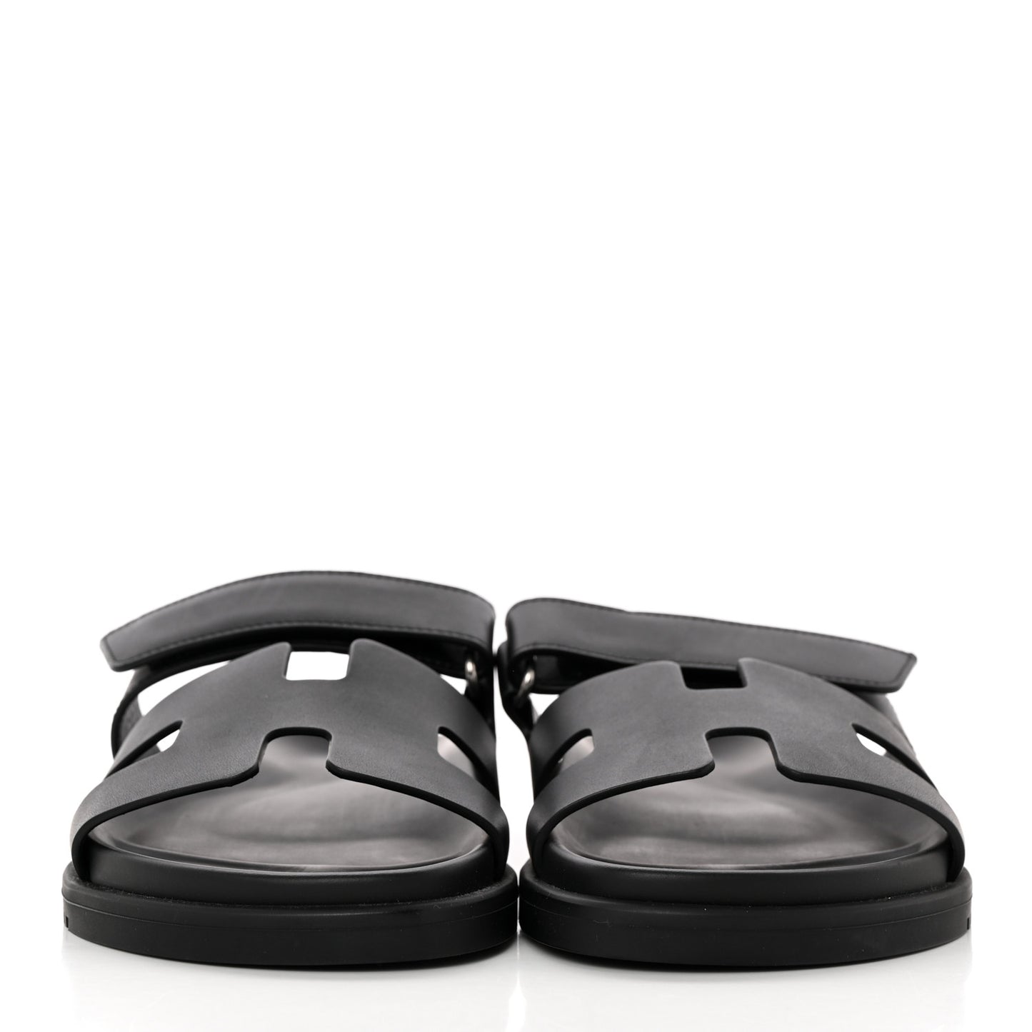 Calfskin Womens Chypre Sandals 37.5 Black