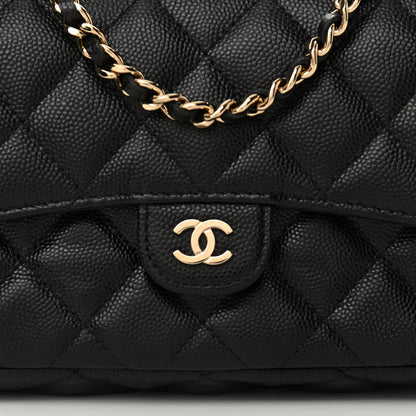 Chanel Caviar Quilted Flap Phone Holder With Chain Black 10 of 12