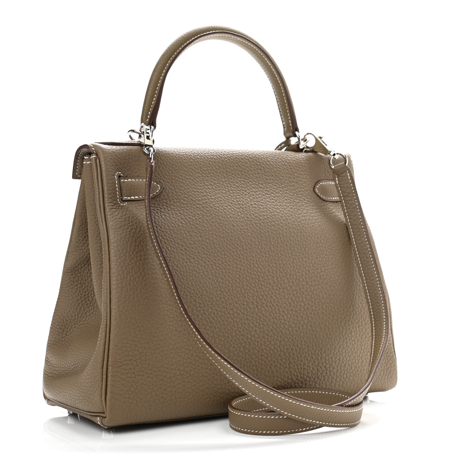 Hermes Togo Kelly Retourne 28 Etoupe 3 of 13