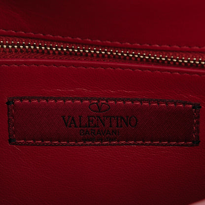 Valentino Garavani Vitello Rockstud Shoulder Flap Bag Rosso 6 of 6