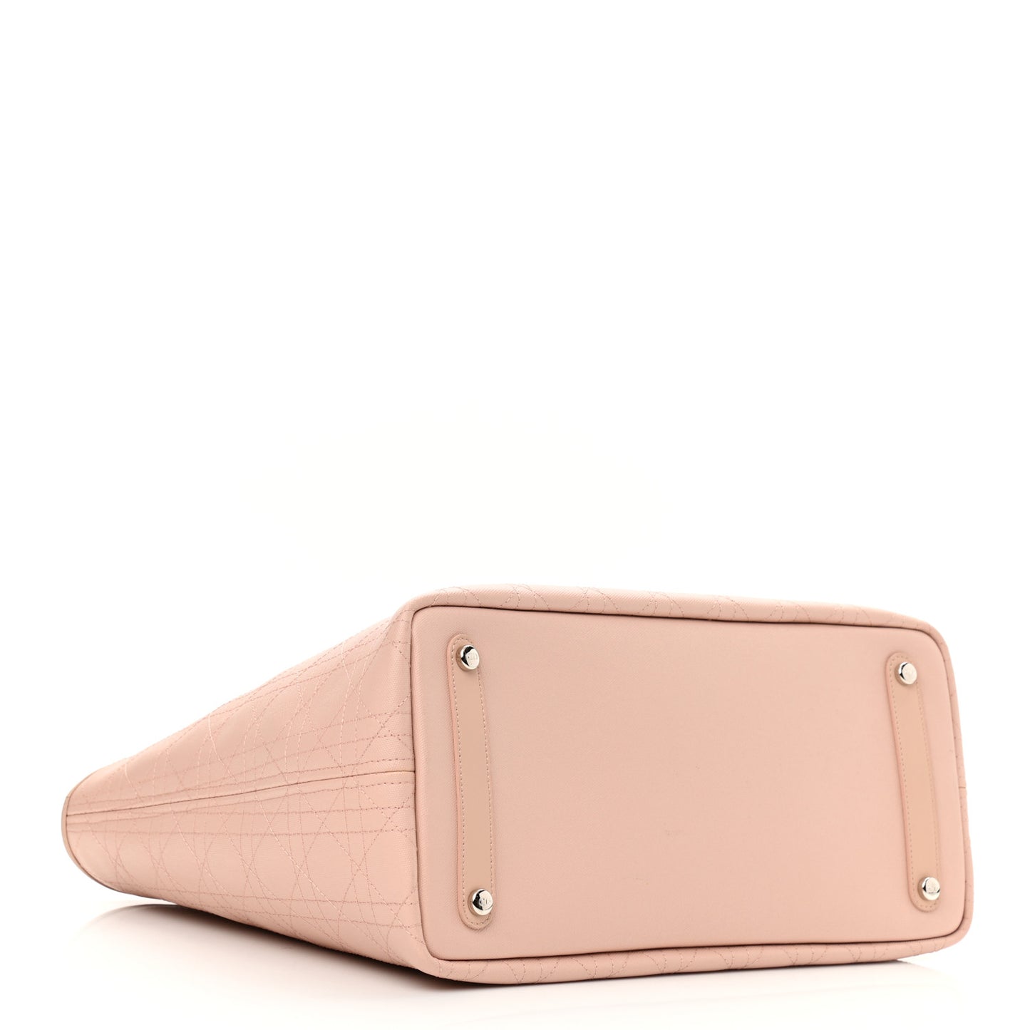 Coated Canvas Cannage Panarea Shopping Tote Rosato