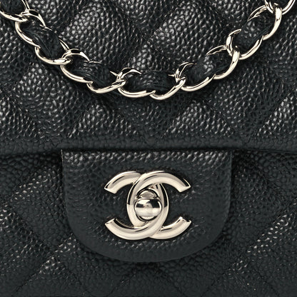 Chanel Caviar Quilted Mini Rectangular Flap Black 9 of 12