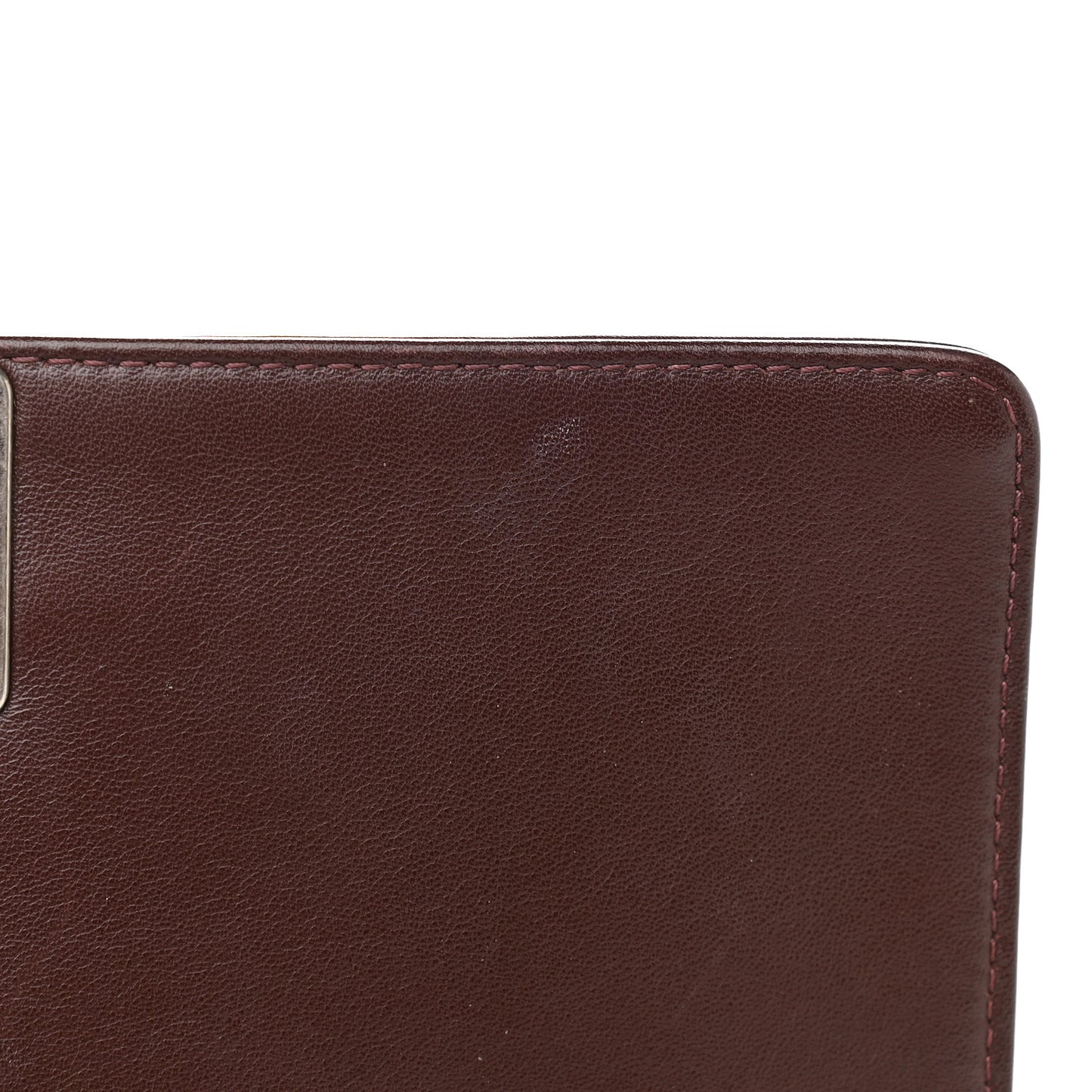 Calfskin Chevron Quilted Medium Boy Flap Burgundy