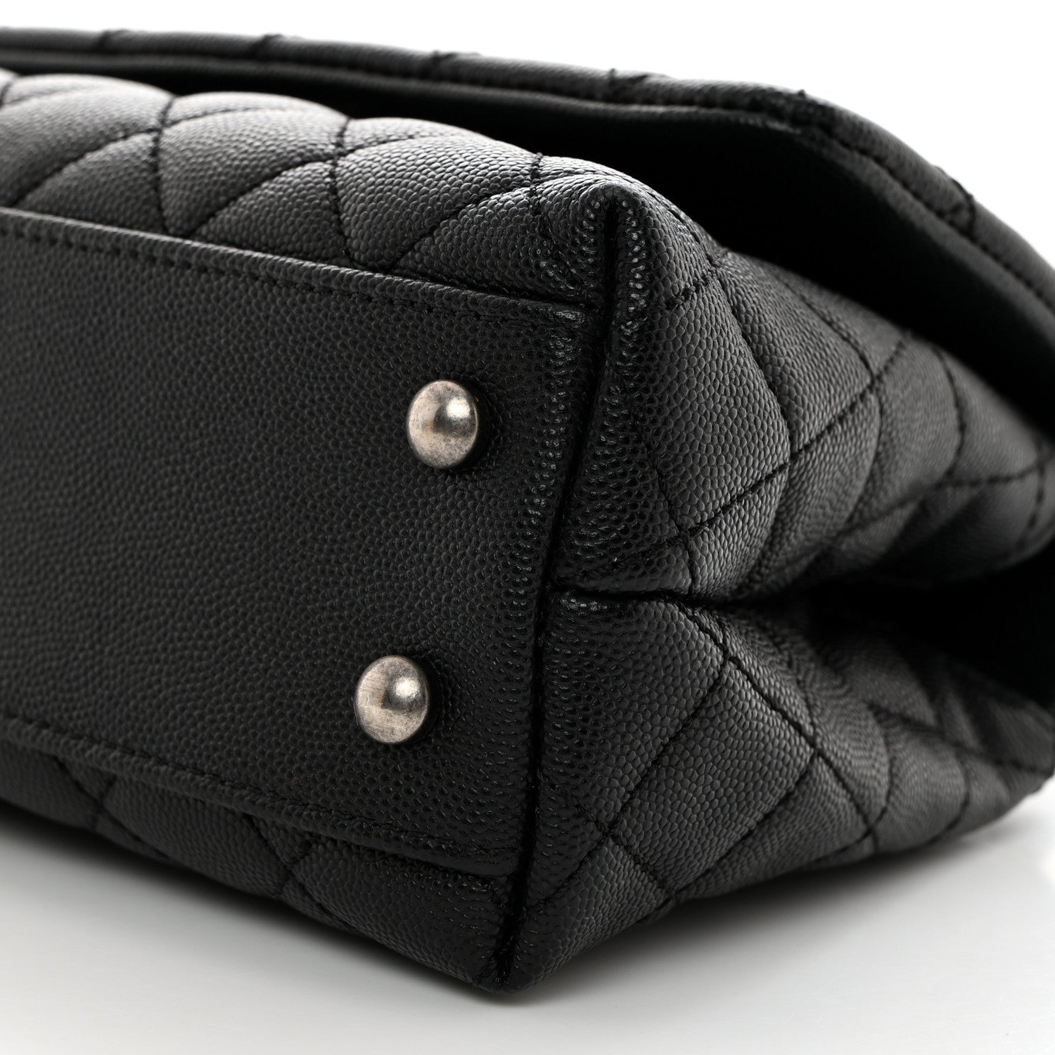 Chanel Caviar Lizard Quilted Mini Coco Handle Flap Black 10 of 10