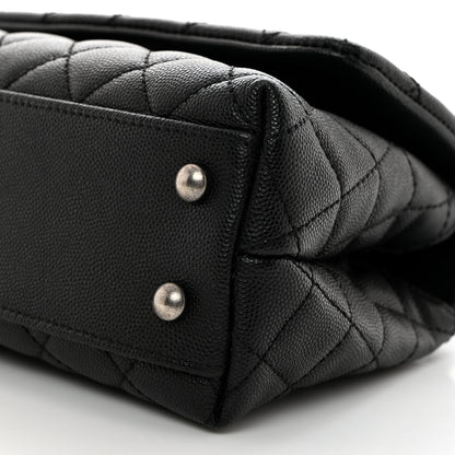 Chanel Caviar Lizard Quilted Mini Coco Handle Flap Black 10 of 10