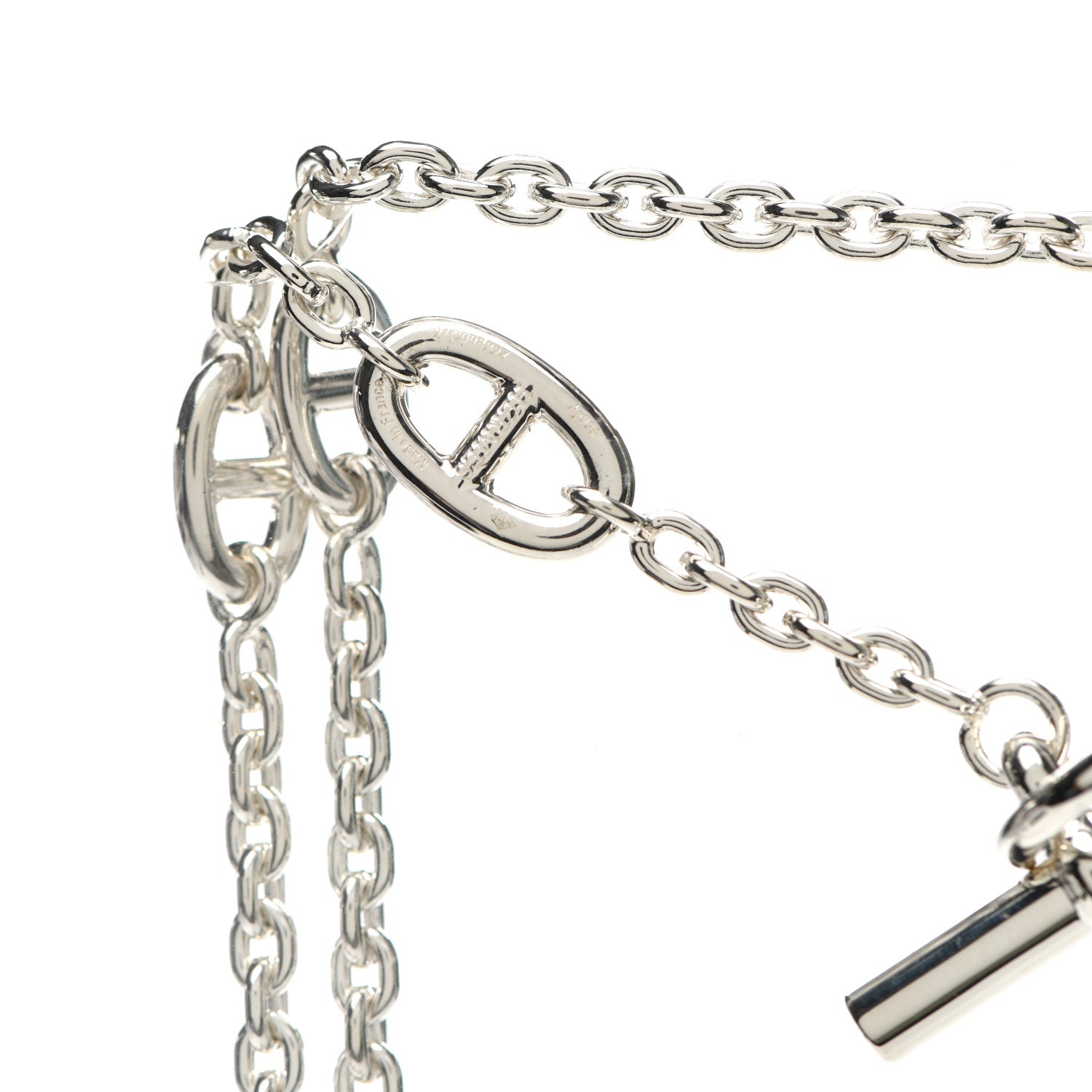 Hermes Sterling Silver Farandole Necklace 120 5 of 5