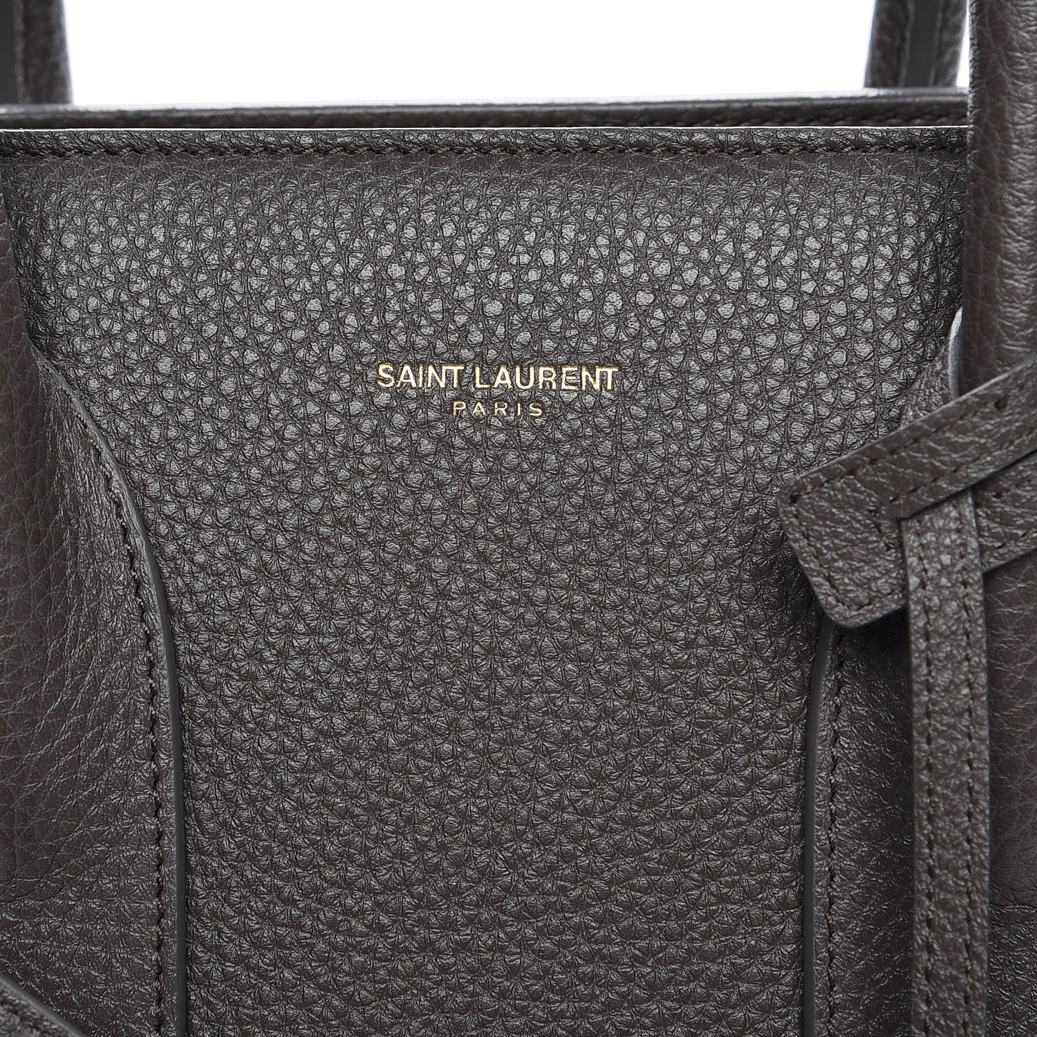 Saint Laurent Grained Calfskin Small Sac De Jour Dark Anthracite 7 of 9