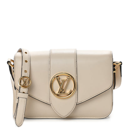 Louis Vuitton Smooth Calfskin LV Pont 9 Cream 1 of 12