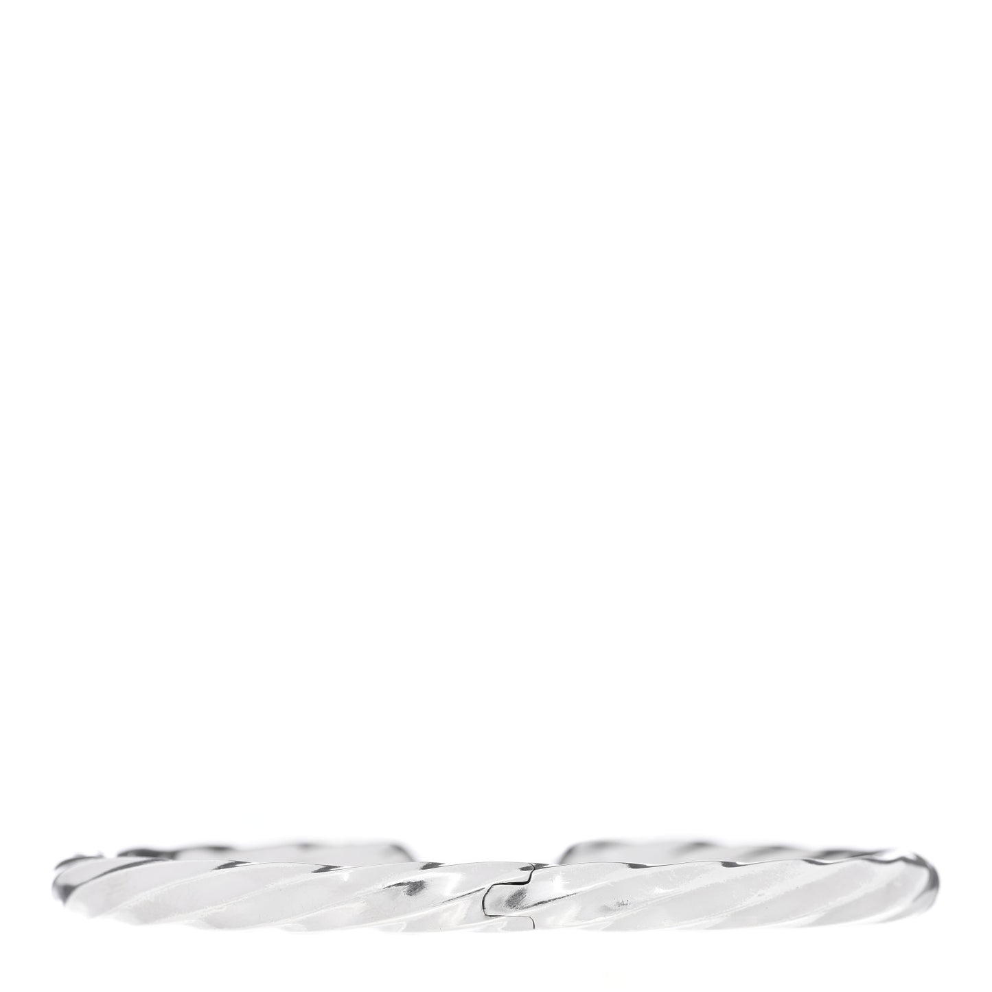 Sterling Silver Diamond 5.5mm Cable Edge Bracelet