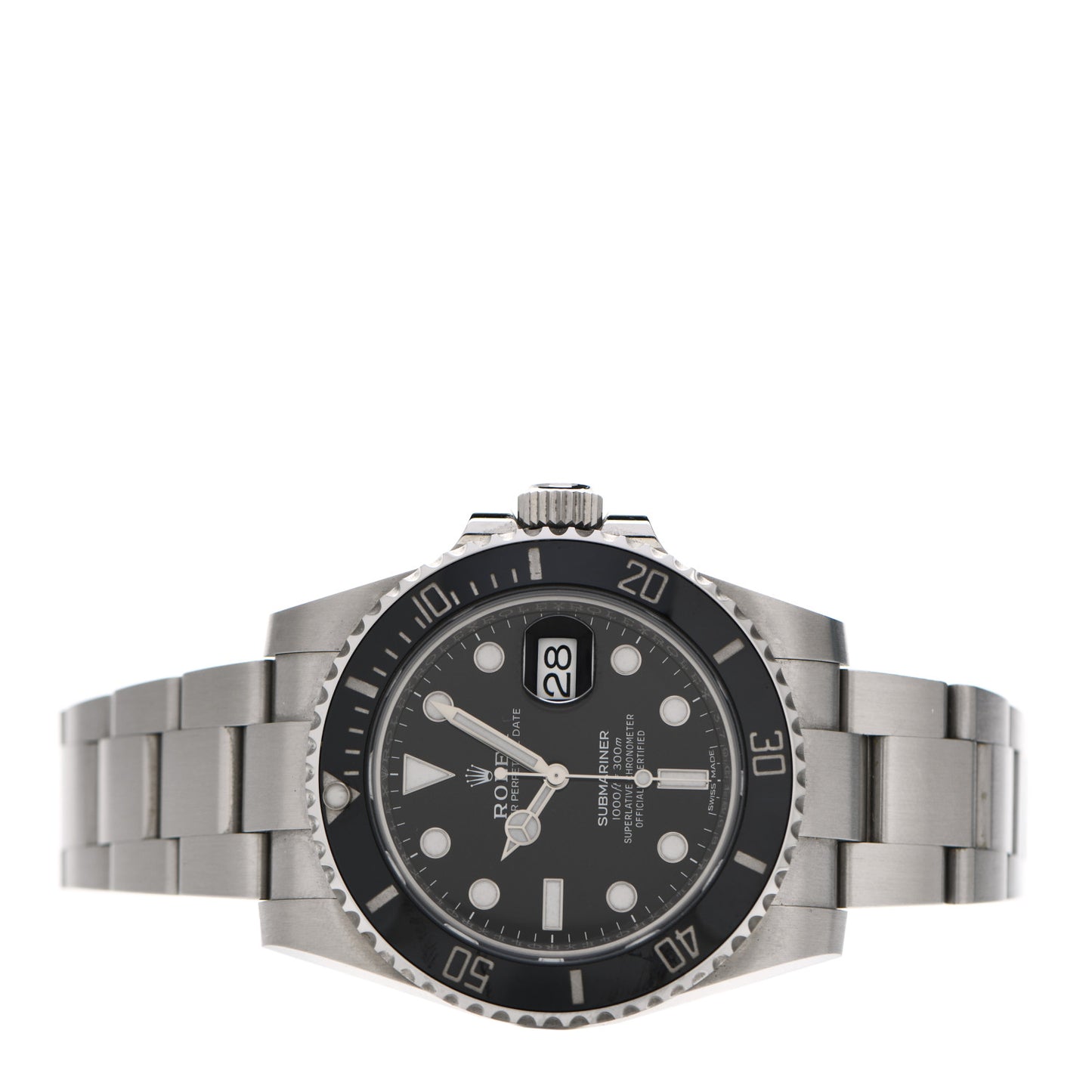 Stainless Steel 40mm Oyster Perpetual Submariner Date Watch Black 116610LN