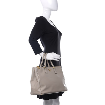 Prada Saffiano Large Galleria Double Zip Tote Pomice 2 of 23