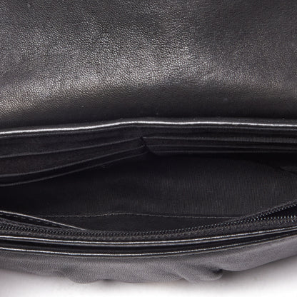Chanel Lambskin Half Moon Wallet On Chain WOC Black 7 of 11