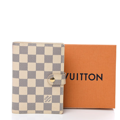 Louis Vuitton Damier Azur Small Ring Agenda Cover 7 of 7