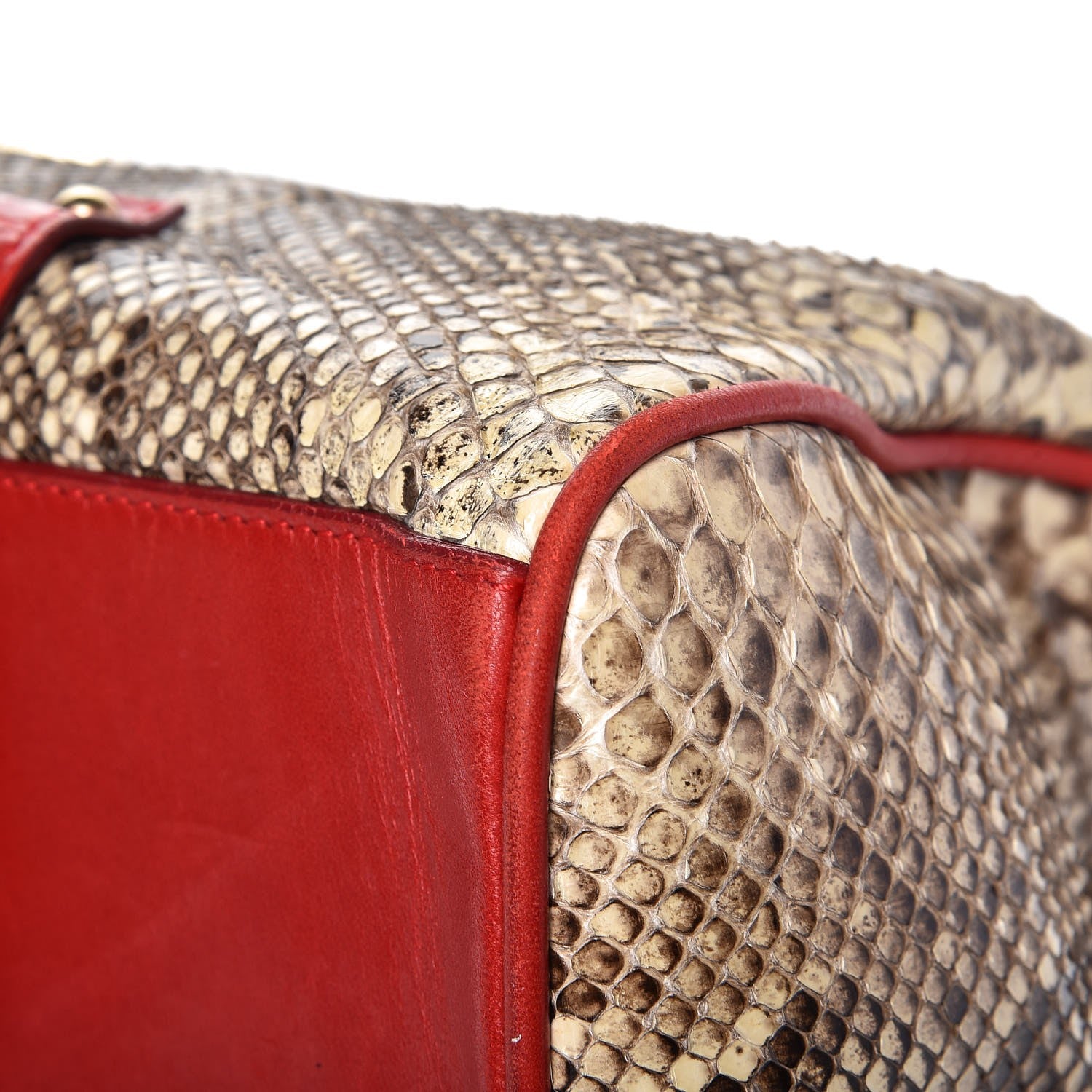 Dolce & Gabbana Python Crocodile Tote Naturale Rosso 14 of 16