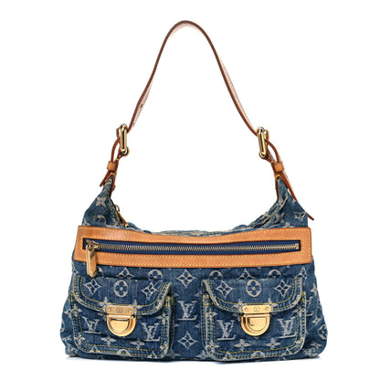 Louis Vuitton Monogram Denim Baggy PM Blue 1 of 23