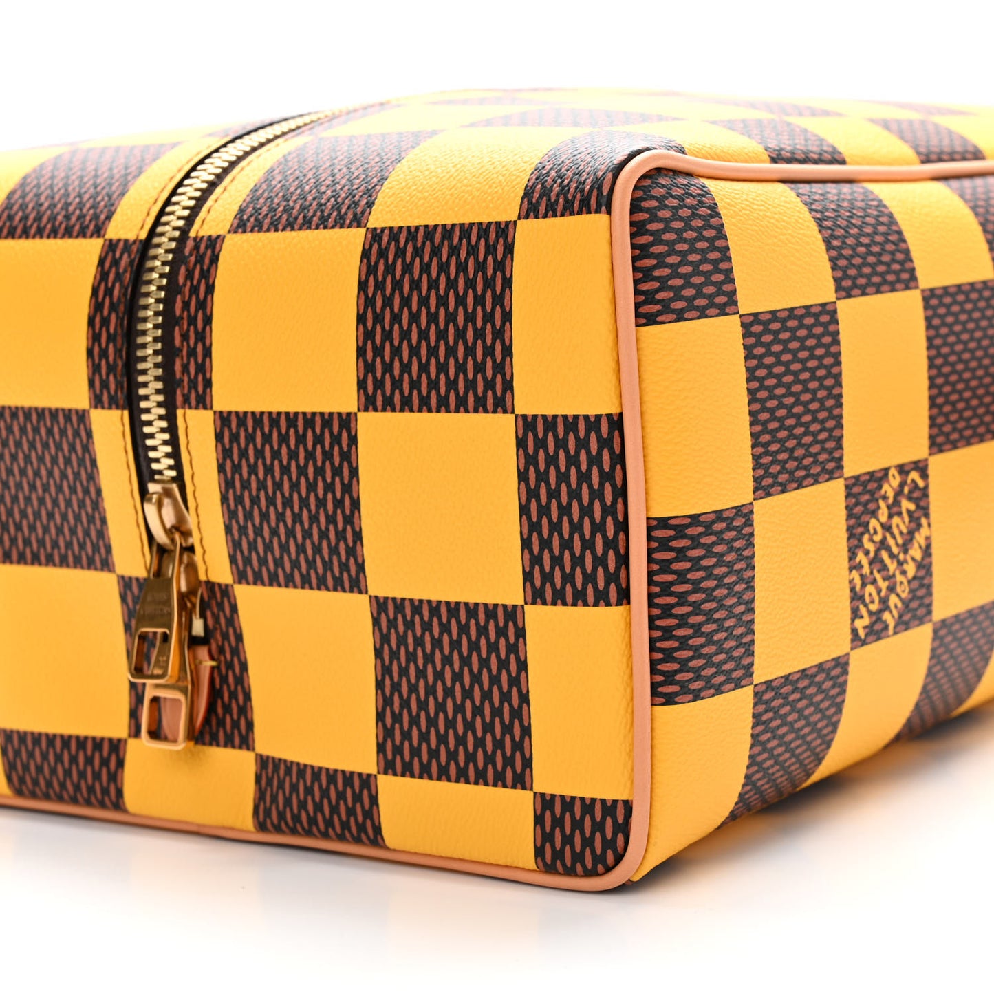 Damier Pop Shoes Bag Yellow
