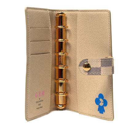 Louis Vuitton Damier Azur Small Ring Agenda Cover 5 of 9