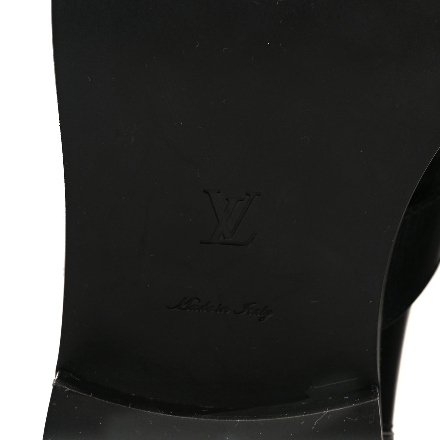 Calfskin Embossed Monogram Rebellion Half Boots 37.5 Black