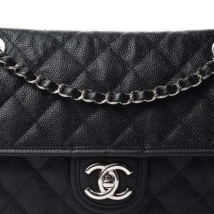 Chanel Caviar Quilted Medium French Riviera Flap Black 11 of 12