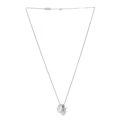 Louis Vuitton Zamac Palladium Monogram Charms Necklace Silver 2 of 3